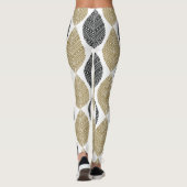 抽象芸術の羽のパターンのレギング レギンス (裏面)