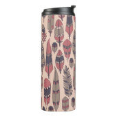 抽象芸術の羽：カラフルヴィンテージの背景。 タンブラー (回転左)