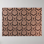 抽象芸術の背景に重い紫のブロケージファブ ポスター (正面)