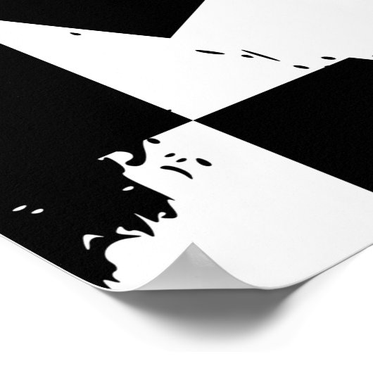 抽象芸術の背景の構成（ストローク付き）、spl ポスター (角)