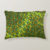 抽象芸術の背景の正方形と黄金の分割 アクセントクッション (正面)