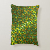 抽象芸術の背景の正方形と黄金の分割 アクセントクッション (裏面(縦))