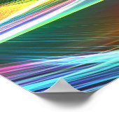 抽象芸術の背景アートカラフル、文字列 ポスター (角)