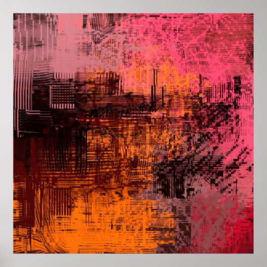 抽象芸術の背景アート2dイラストレーション画像元 ポスター (正面)