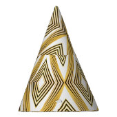 抽象芸術の背景アールデコ パーティーハット (右)