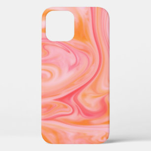 抽象芸術の背景テクスチャ(渦巻きまたは流れ) iPhone 12ケース