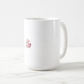 抽象芸術の背景パターン コーヒーマグカップ (正面右)