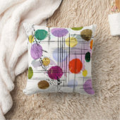 抽象芸術の背景パターン(円、線、 クッション (ブランケット)