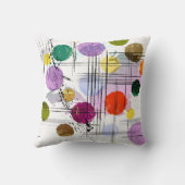 抽象芸術の背景パターン(円、線、 クッション (裏面)