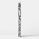 抽象芸術の背景モノクロテクスチャ。イメージ Case-Mate iPhoneケース (裏面 / 右)