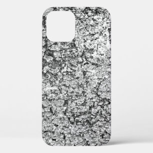 抽象芸術の背景モノクロテクスチャ。イメージ iPhone 12ケース