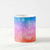 抽象芸術の背景光数々のる色の背景 コーヒーマグカップ (中央)