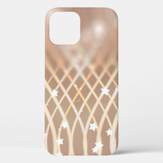 抽象芸術の背景波のある茶色の背景 Case-Mate iPhoneケース (裏面)