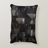 抽象芸術の背景灰色モザイクイラストレーション アクセントクッション (裏面(縦))