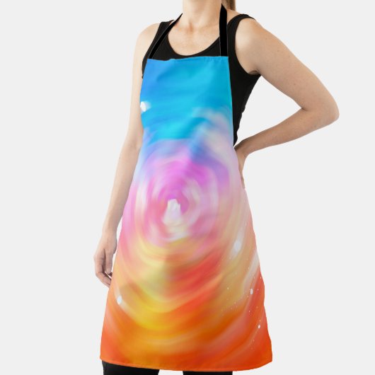 抽象芸術の背景輝かしい円の背景 エプロン (インサイチュ)