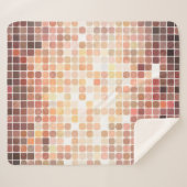 抽象芸術の背景金ゴールドモザイクイラストレーション掘り シェルパブランケット (正面(横))