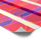 抽象芸術の背景、カラフルの交差ストライプの ポスター (角)