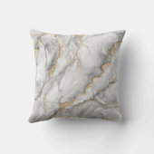 抽象芸術の背景、クリエイティブのテクスチャ（白いマー） クッション (裏面)