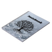 抽象芸術の背景(ツリーはっきりした機能付き) ノートブック (左側)