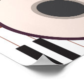 抽象芸術の背景 ポスター (角)