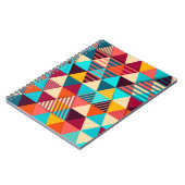 抽象芸術の背景（三角形）モダンg ノートブック (左側)