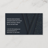 抽象芸術の背景 名刺 (裏面)