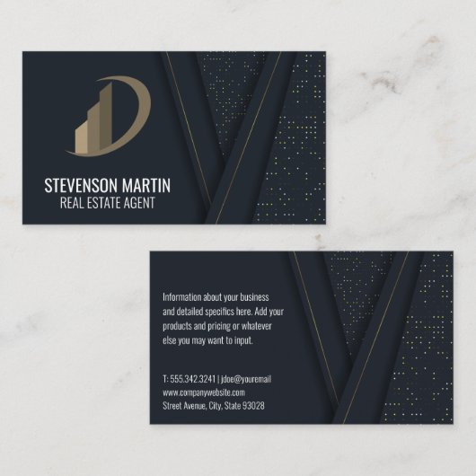 抽象芸術の背景 名刺 (正面/裏面)