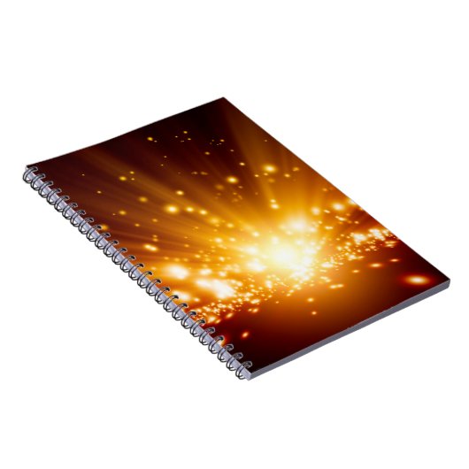 抽象芸術の背景 – 明るいオレンジ色の薄い、ba ノートブック (右側)