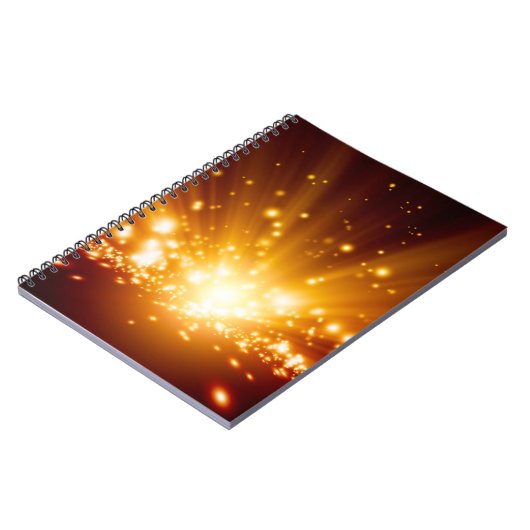 抽象芸術の背景 – 明るいオレンジ色の薄い、ba ノートブック (左側)