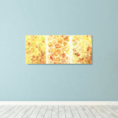 抽象芸術の背景，水色，葉 キャンバスプリント (インサイチュ (ウッドフロア))