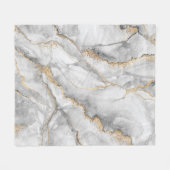 抽象芸術の背景、白のクリエイティブテクスチャ フリースブランケット (正面(横))