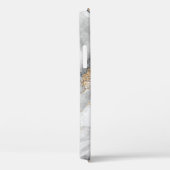 抽象芸術の背景、白のクリエイティブテクスチャ Case-Mate iPhoneケース (裏面 / 右)