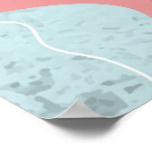 抽象芸術の背景（花） ポスター (角)