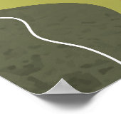 抽象芸術の背景（花） ポスター (角)