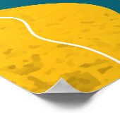 抽象芸術の背景（花） ポスター (角)