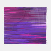 抽象芸術の背景（薄い紫の縦線） フリースブランケット (正面(横))