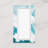 抽象芸術の背景(青) |芸術的 | 名刺 (裏面)