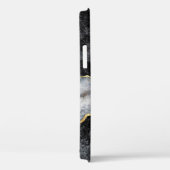 抽象芸術の背景、黒と白の大理石モザイク Case-Mate iPhoneケース (裏面 / 右)
