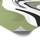 抽象芸術の自然流 ポスター (角)