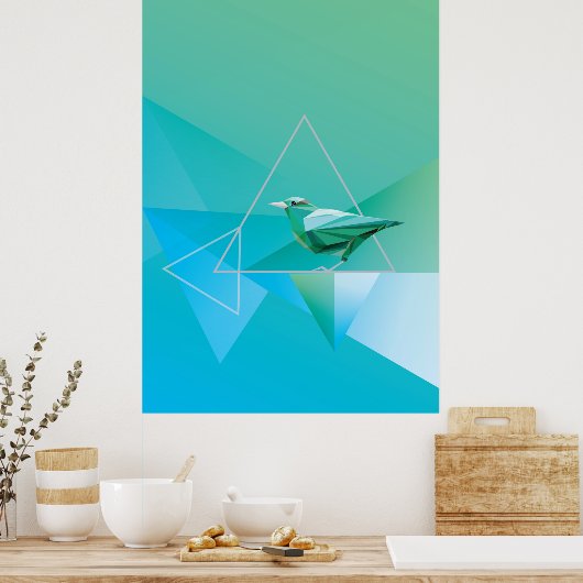 抽象芸術の自然 ポスター (キッチン)