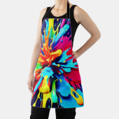 抽象芸術の色と絵を描爆発 エプロン (インサイチュ)