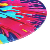 抽象芸術の色と絵を描爆発 カッティングボード (角)