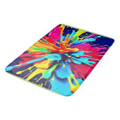 抽象芸術の色と絵を描爆発 バスマット (アングル)