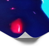 抽象芸術の色と絵を描爆発 ポスター (角)