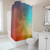 抽象芸術の色の流れ形状シャワーカーテン シャワーカーテン (インサイチュ)