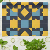 抽象芸術の色を使用したジオメト鮮やかリパターン キッチンタオル (折り畳み)