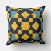 抽象芸術の色を使用したジオメト鮮やかリパターン クッション (裏面)