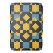 抽象芸術の色を使用したジオメト鮮やかリパターン バスマット (正面縦)