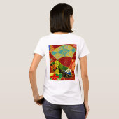 抽象芸術の色パターン4 Tシャツ (裏面フル)
