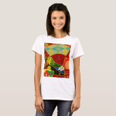 抽象芸術の色パターン4 Tシャツ (正面フル)